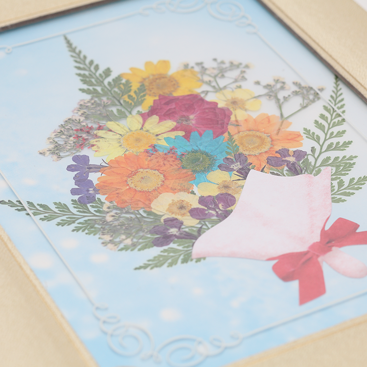 おし花 花束 プリザーブドフラワー付き 祝電 電報申込サイトd Mail Ntt東日本